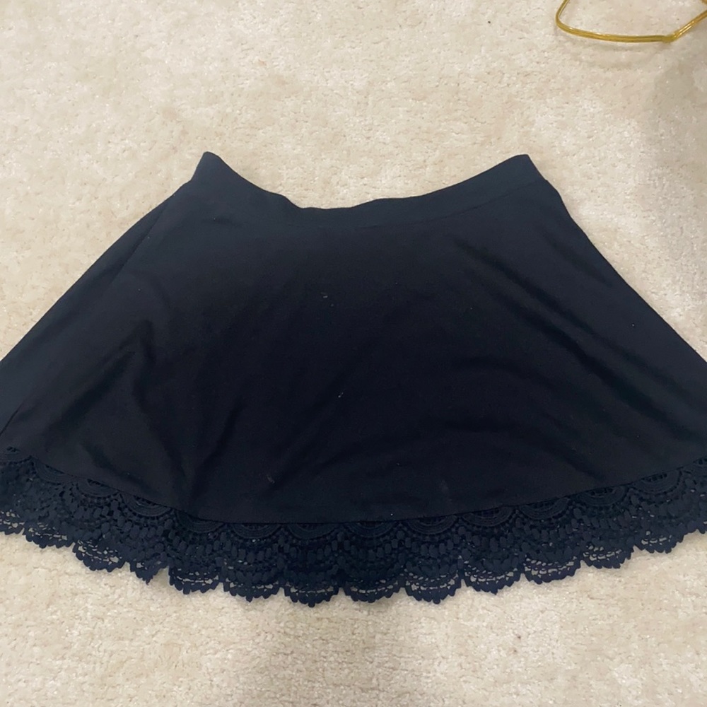 Black Lace PacSun Skater Skirt